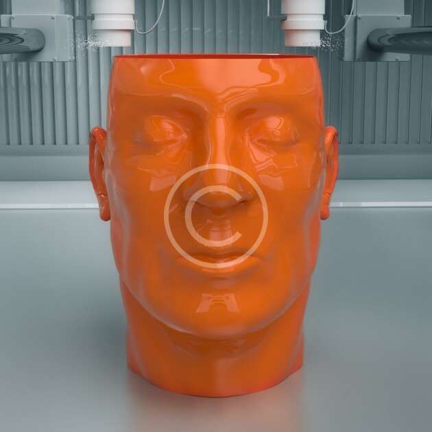 3D vase mockup